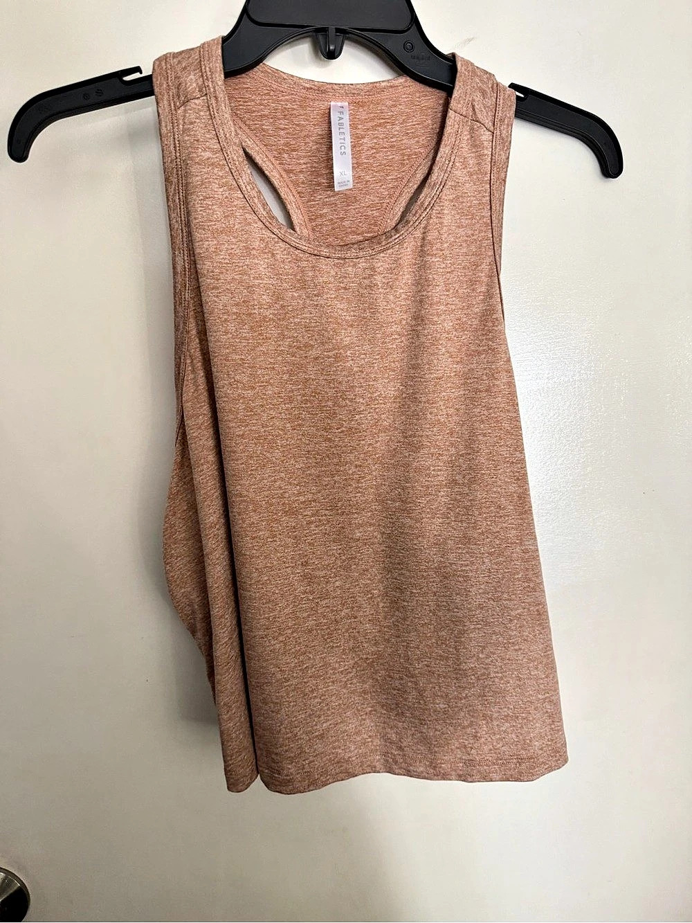 Fabletics Racerback Tank in Brown Size XL